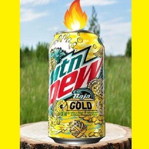 NEW 12oz MTN DEW BAJA GOLD SODA Can Candle Candles Handcrafted in TN GREAT GIFT